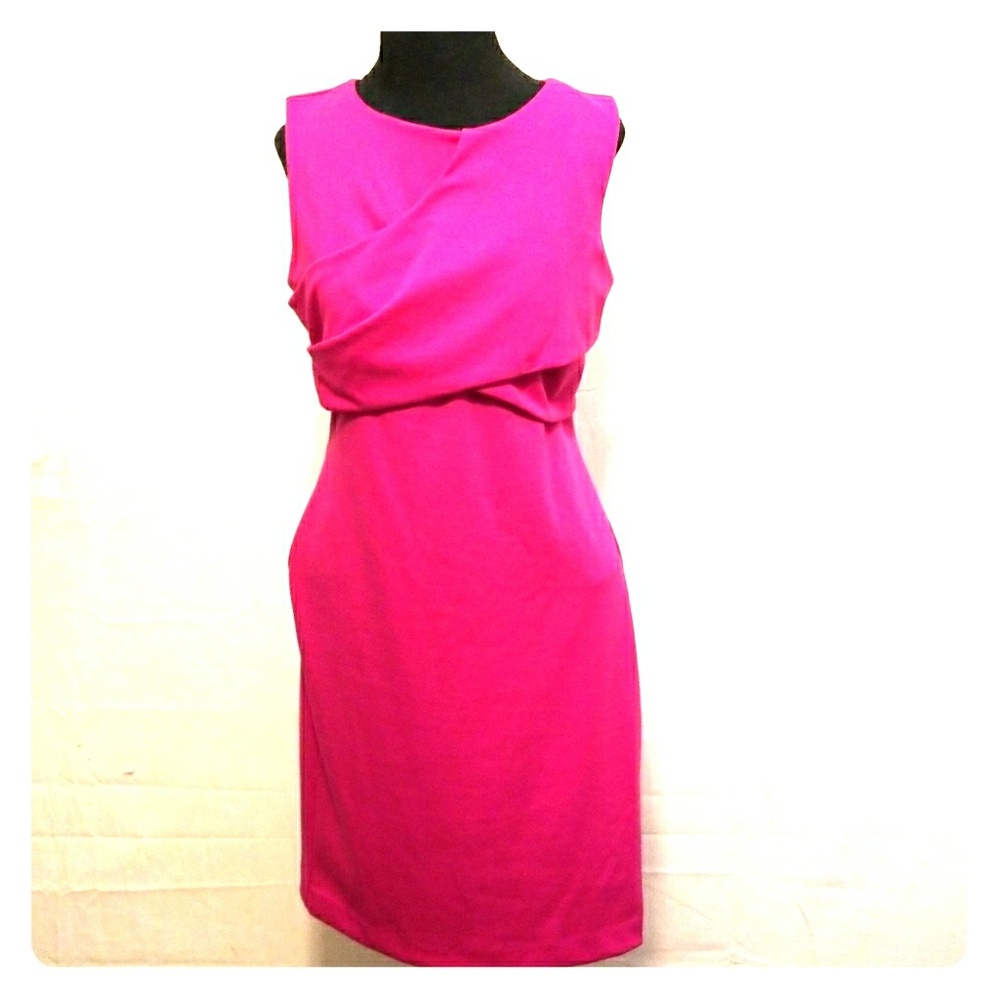 Metaphor Fuchsia Wrap Top Dress